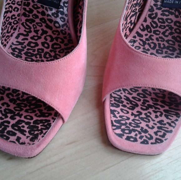 Vintage Andrea pfister pink suede 8 / 8.5 pump - Picture 8 of 8